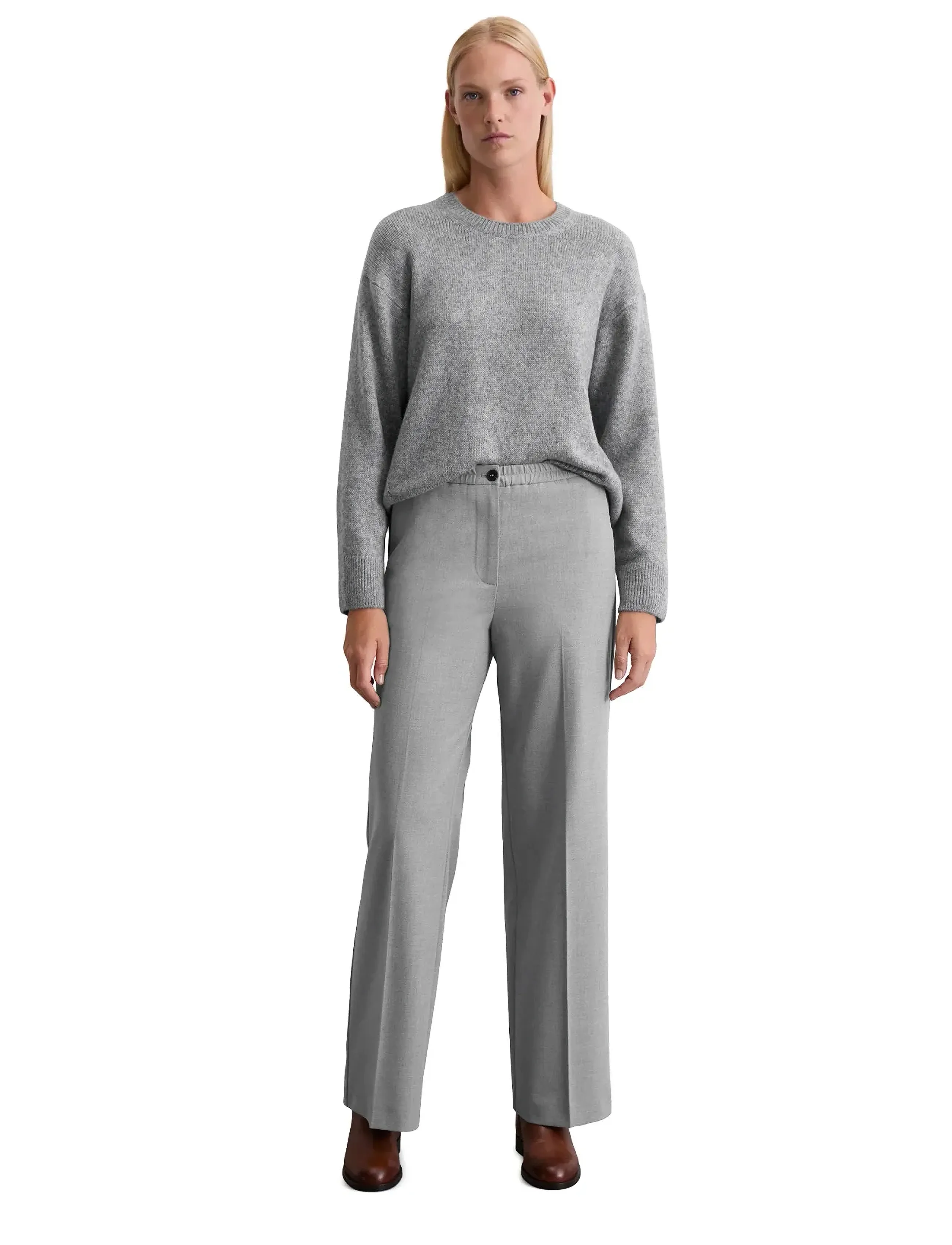 Marc O'Polo - PULLOVER LONG SLEEVE - pullover - grey granite melange - 5