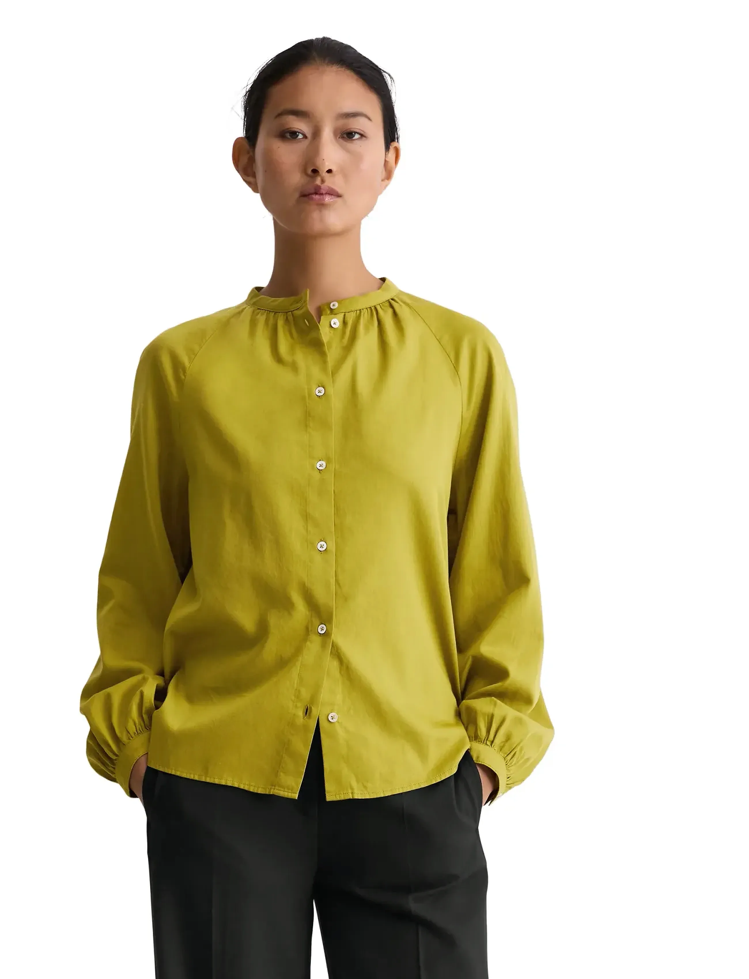 Marc O'Polo SHIRTS/BLOUSES LONG SLEEVE - Blusen - BRIGHT PEA / green