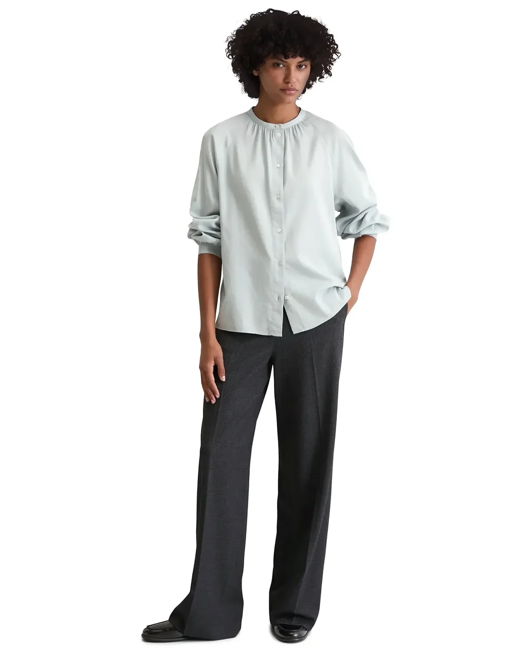 Marc O'Polo - SHIRTS/BLOUSES LONG SLEEVE - langärmlige hemden - silvery blue - 5