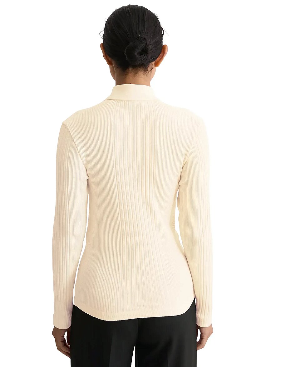 Marc O'Polo - POLOS LONG SLEEVE - chalky sand - 2