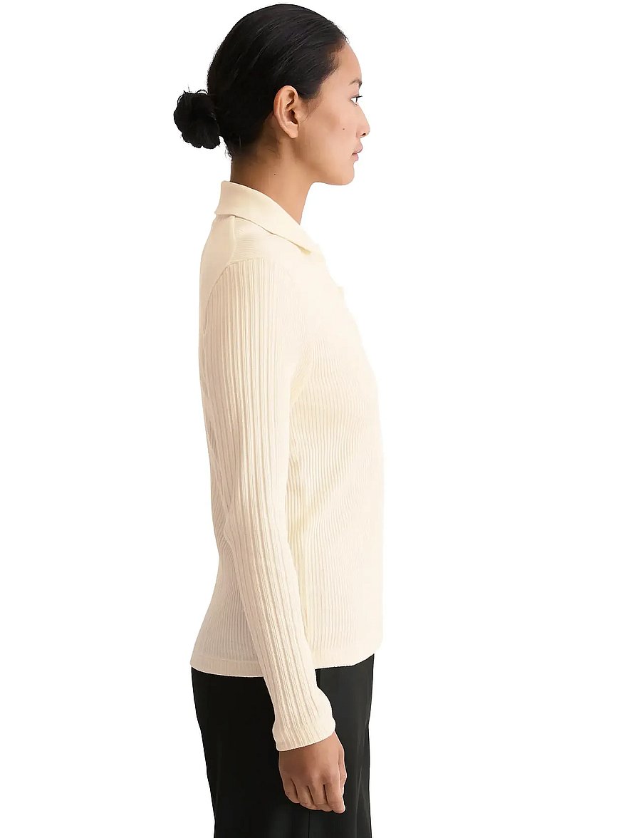 Marc O'Polo - POLOS LONG SLEEVE - chalky sand - 4