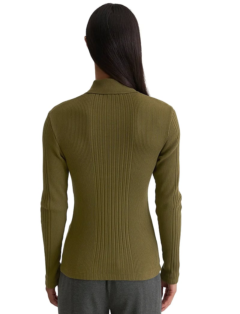 Marc O'Polo - POLOS LONG SLEEVE - striktrøjer - mossy olive - 2