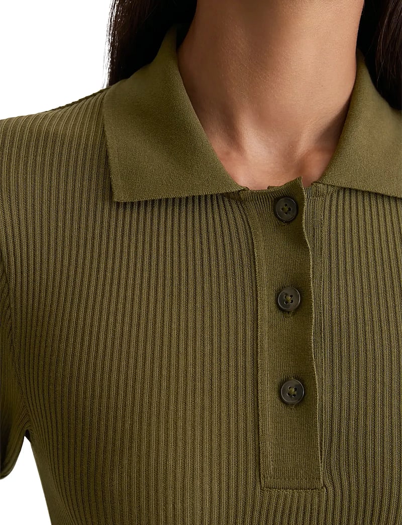 Marc O'Polo - POLOS LONG SLEEVE - striktrøjer - mossy olive - 3