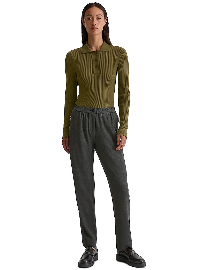 Marc O'Polo - POLOS LONG SLEEVE - striktrøjer - mossy olive - 5