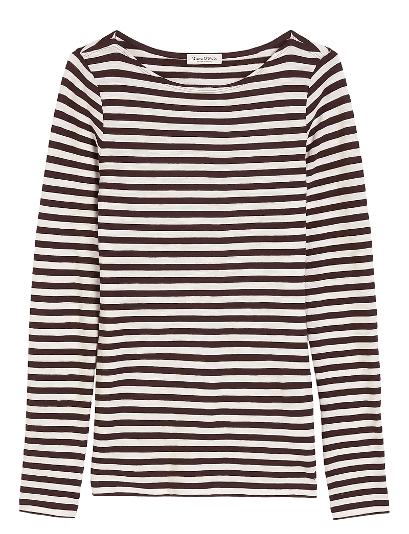Marc O'Polo - T-SHIRTS LONG SLEEVE - langärmlige tops - multi/ black cherry - 1