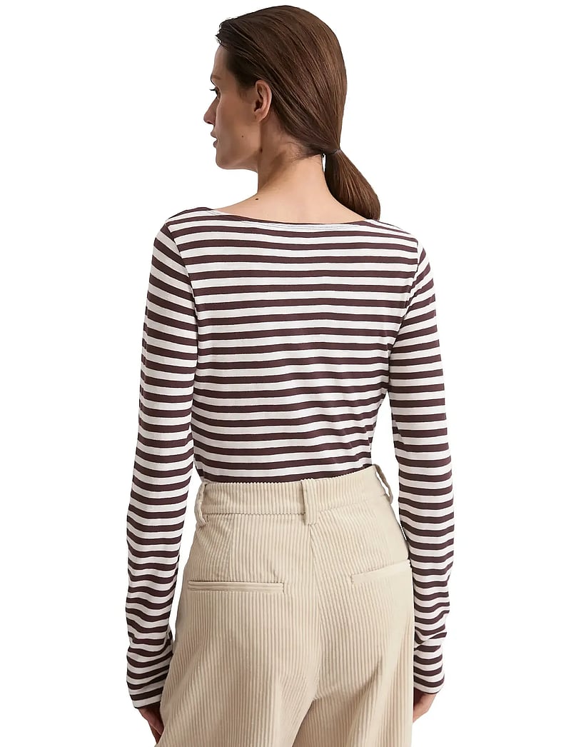 Marc O'Polo - T-SHIRTS LONG SLEEVE - langärmlige tops - multi/ black cherry - 2