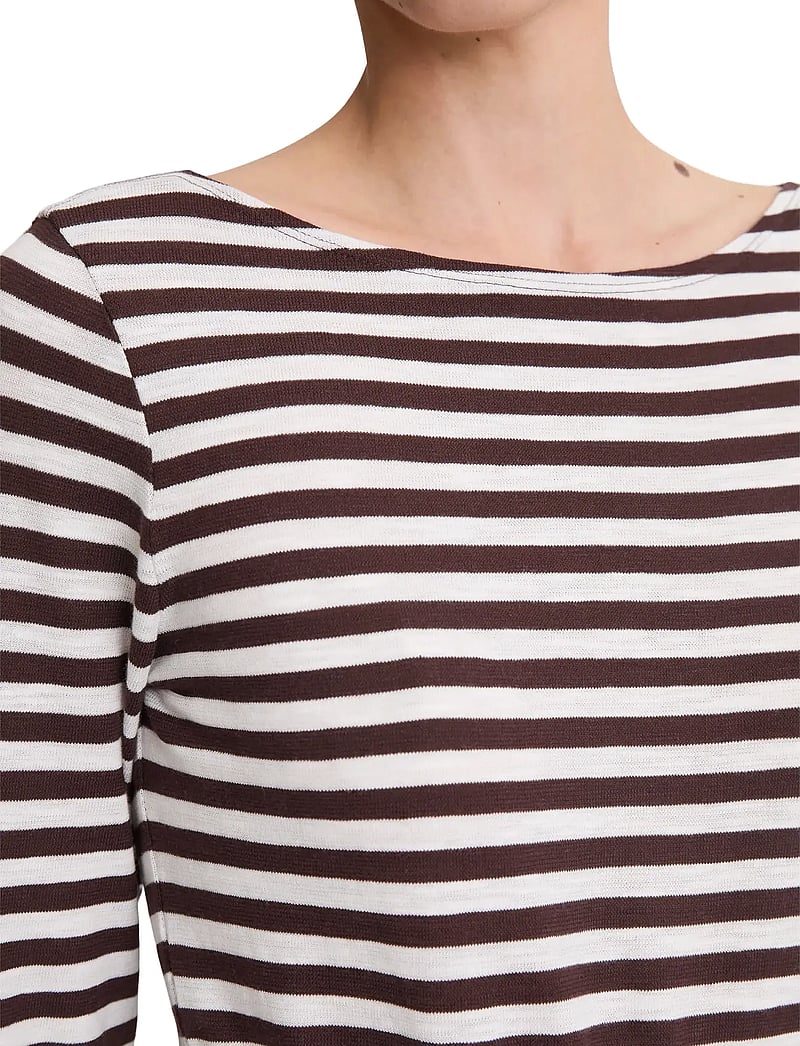 Marc O'Polo - T-SHIRTS LONG SLEEVE - langärmlige tops - multi/ black cherry - 3