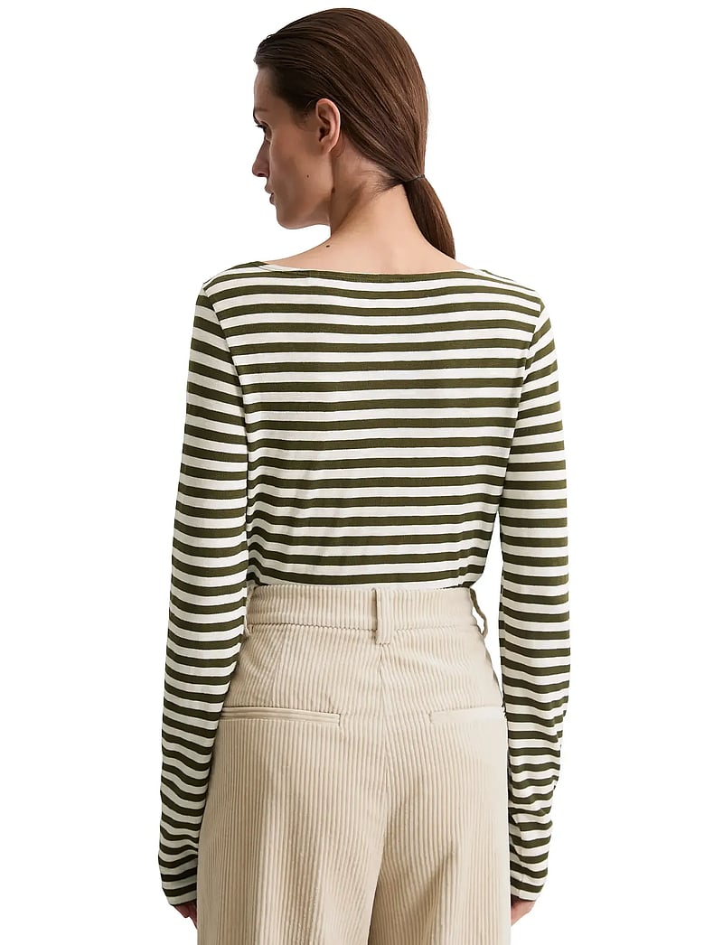 Marc O'Polo - T-SHIRTS LONG SLEEVE - långärmade toppar - multi/ mossy olive - 2