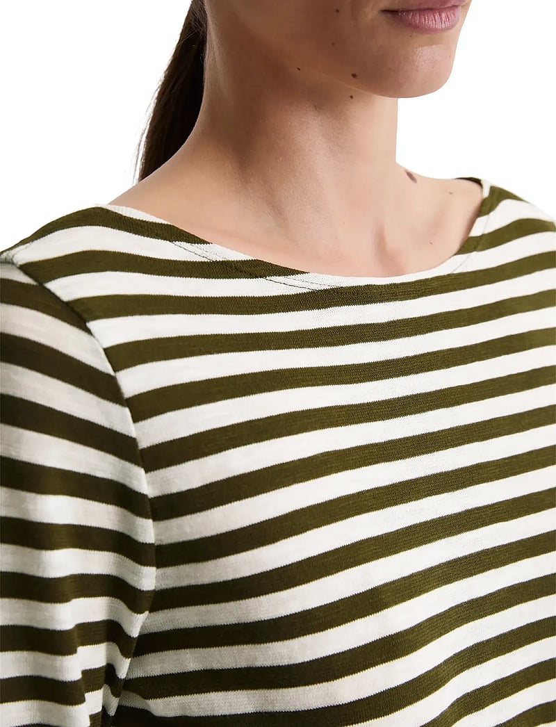 Marc O'Polo - T-SHIRTS LONG SLEEVE - långärmade toppar - multi/ mossy olive - 3