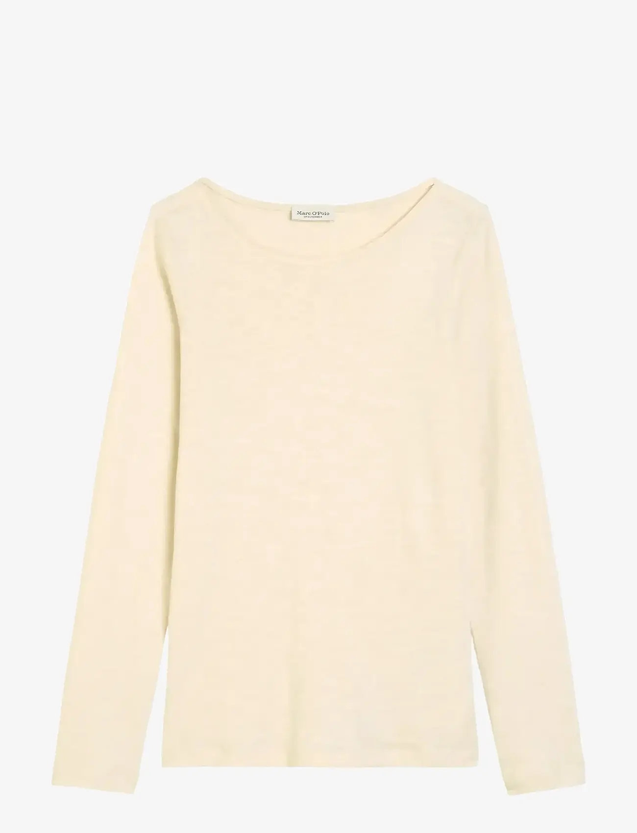 Marc O'Polo - T-SHIRTS LONG SLEEVE - långärmade toppar - chalky sand - 1