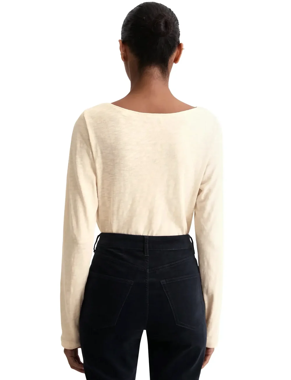 Marc O'Polo - T-SHIRTS LONG SLEEVE - langærmede toppe - chalky sand - 2