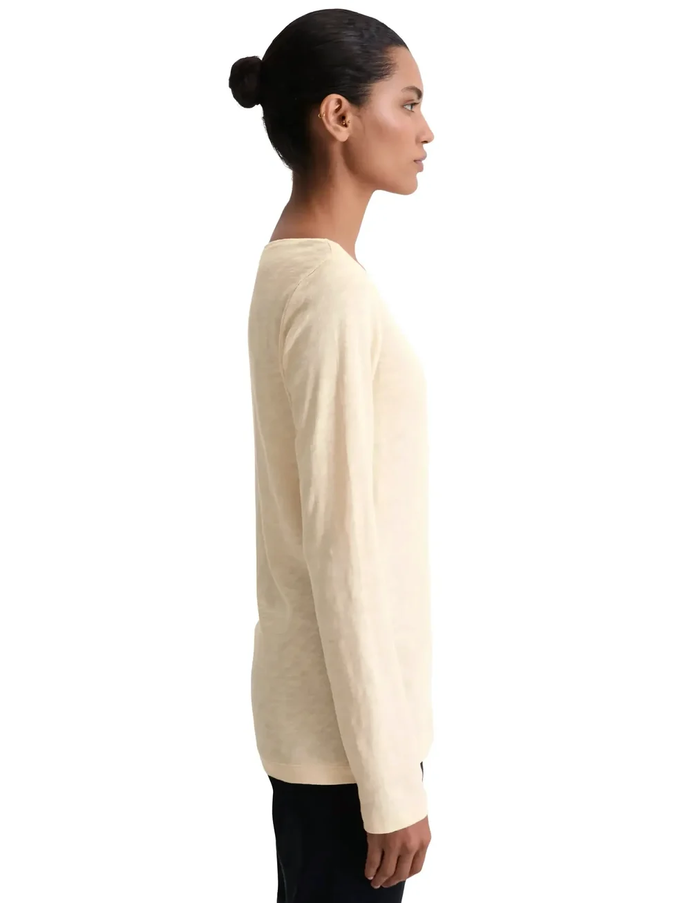 Marc O'Polo - T-SHIRTS LONG SLEEVE - langærmede toppe - chalky sand - 4