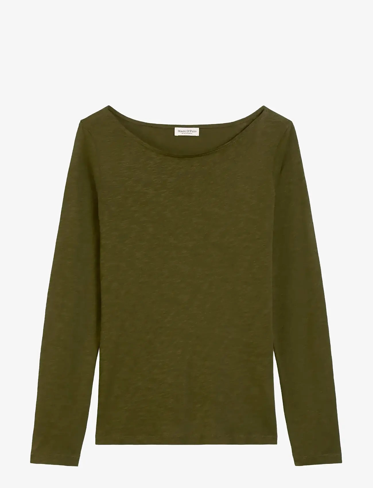 Marc O'Polo - T-SHIRTS LONG SLEEVE - langærmede toppe - mossy olive - 1
