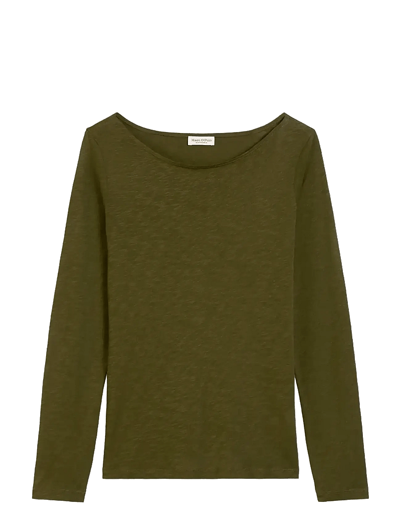 Marc O'Polo - T-SHIRTS LONG SLEEVE - langærmede toppe - mossy olive - 1