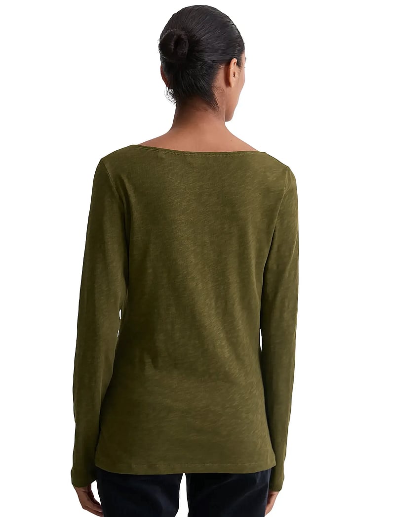 Marc O'Polo - T-SHIRTS LONG SLEEVE - langærmede toppe - mossy olive - 2