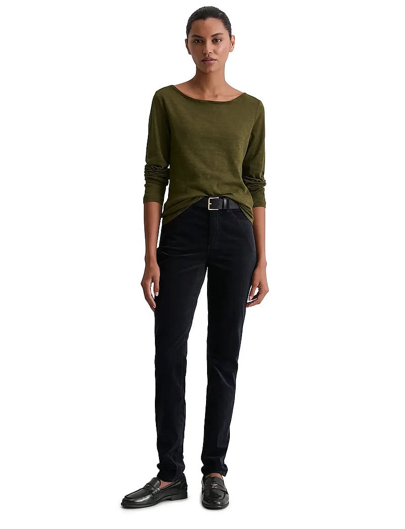 Marc O'Polo - T-SHIRTS LONG SLEEVE - langærmede toppe - mossy olive - 5