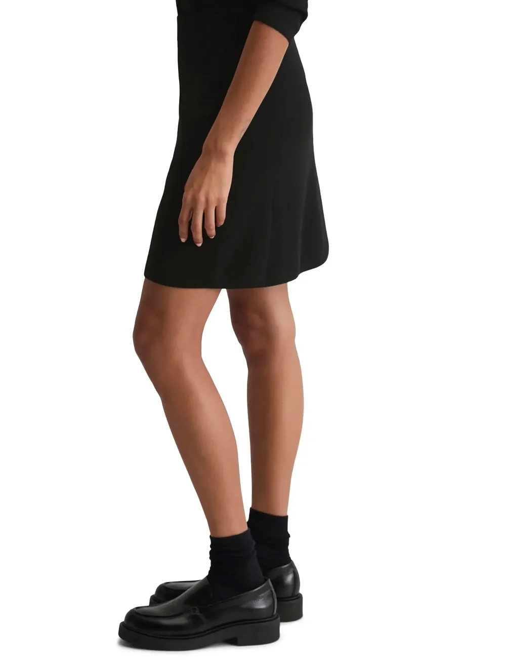 Marc O'Polo - HEAVY KNIT SKIRTS - korta kjolar - black - 4