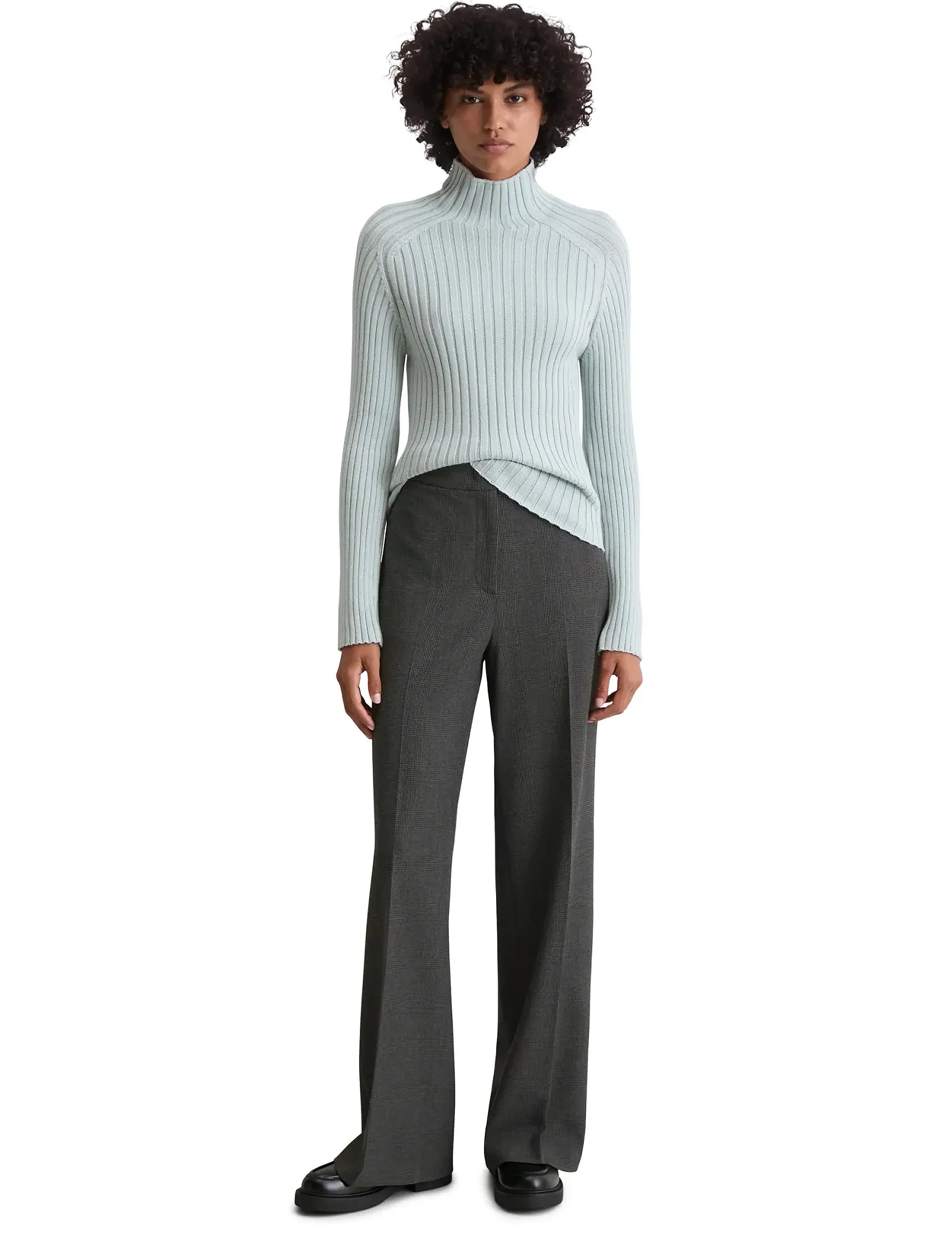 Marc O'Polo - PULLOVER LONG SLEEVE - rullekraver - silvery blue - 5