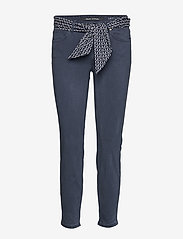 Marc O'Polo - WOVEN FIVE POCKETS - pantalons slim fit - midnight blue - 0