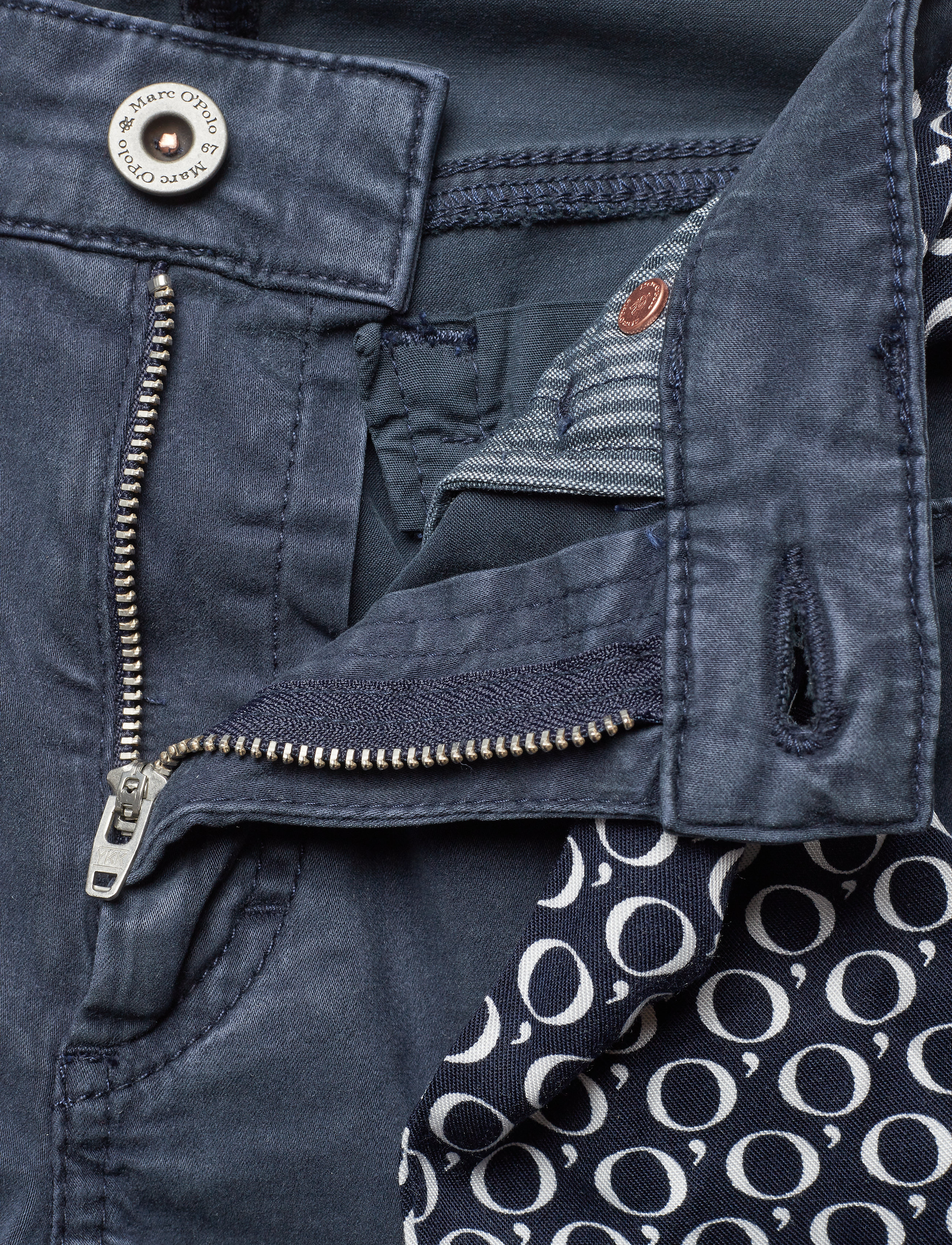 Marc O'Polo - WOVEN FIVE POCKETS - midnight blue - 2