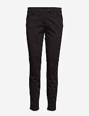 Marc O'Polo - WOVEN PANTS - slim fit trousers - black - 0