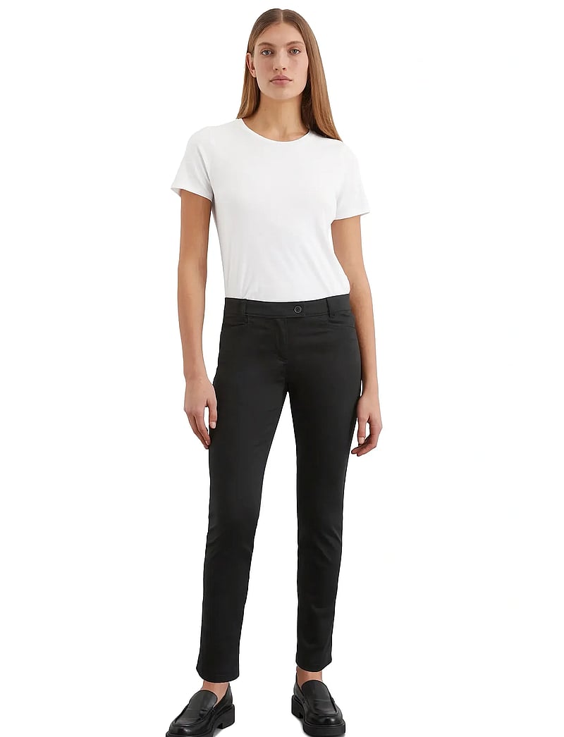 Marc O'Polo - WOVEN PANTS - slim fit-byxor - black - 5