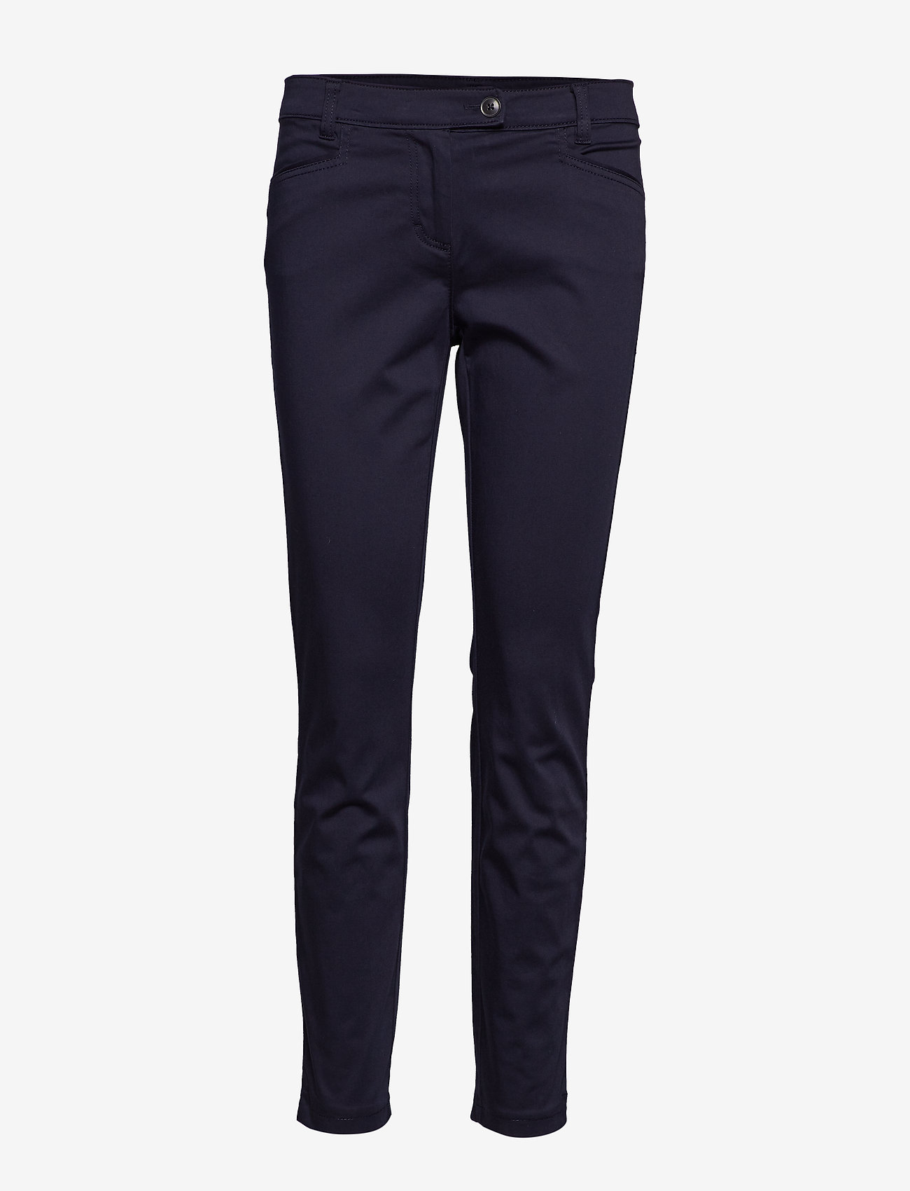 Marc O'Polo - WOVEN PANTS - slim fit trousers - thunder blue - 0