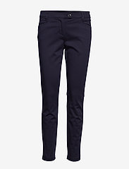 Marc O'Polo - WOVEN PANTS - slim fit trousers - thunder blue - 1