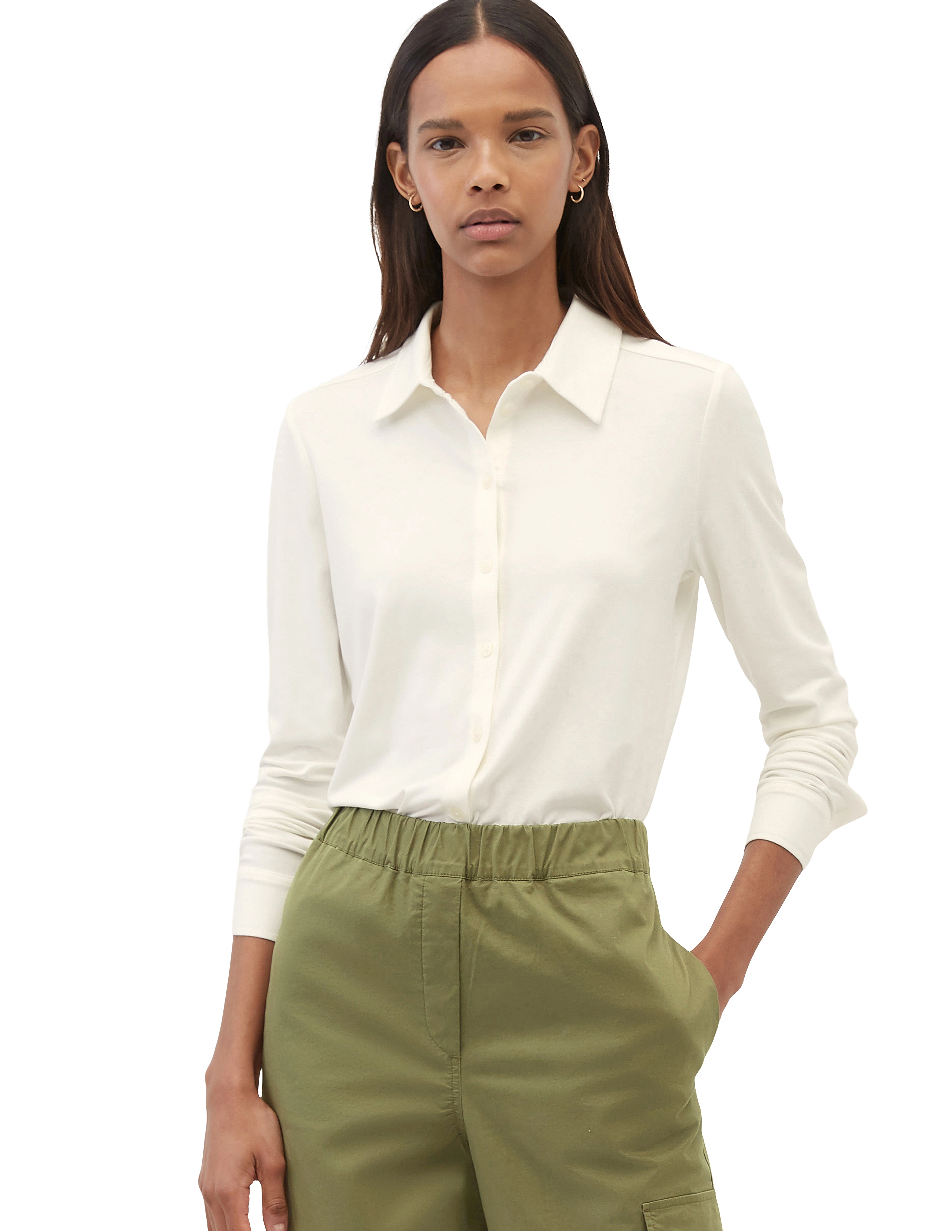 Marc O'Polo - T-SHIRTS LONG SLEEVE - langärmlige blusen - off white - 5