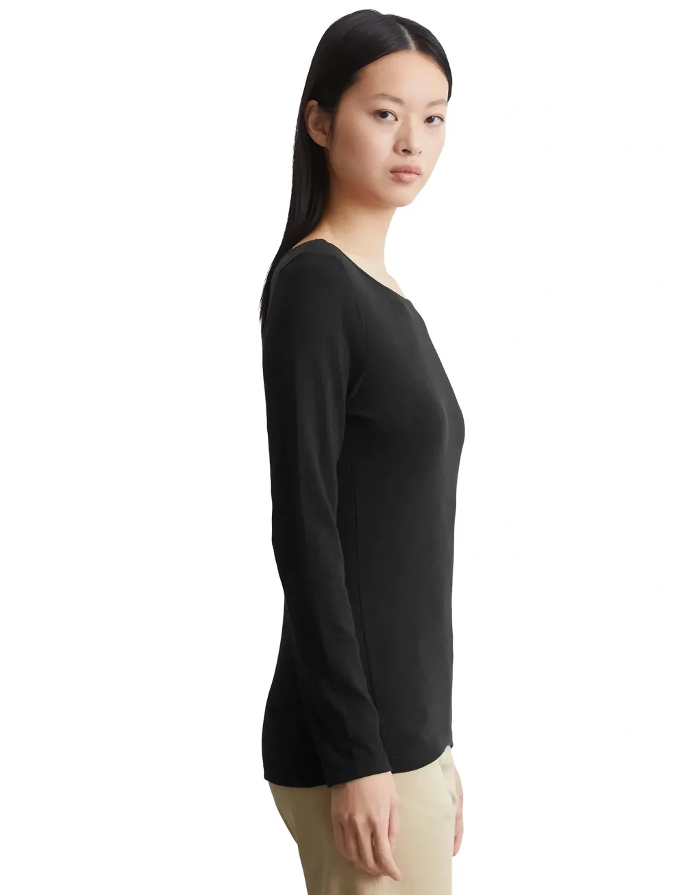 Marc O'Polo - T-SHIRTS LONG SLEEVE - langærmede toppe - black - 4