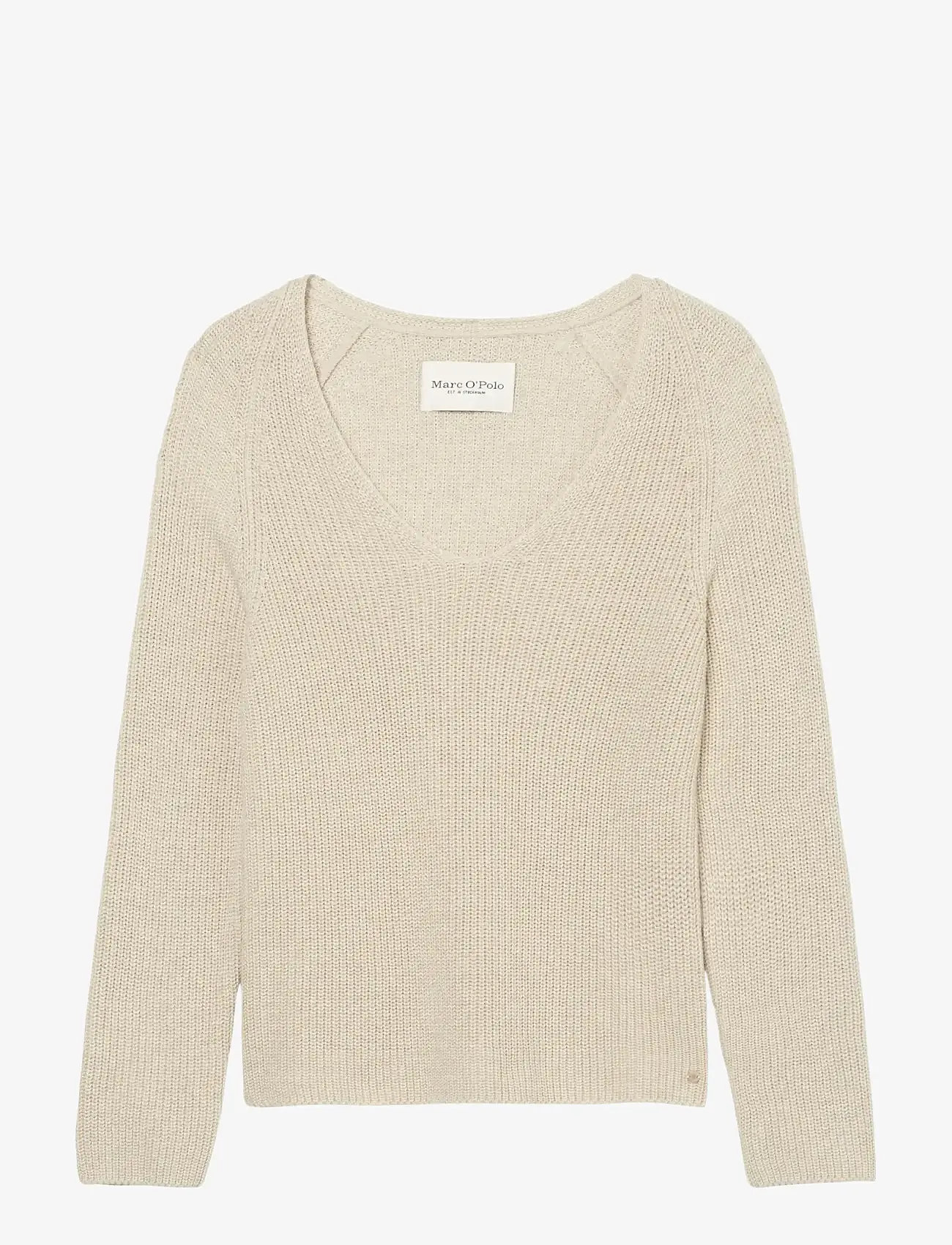 Marc O'Polo - PULLOVER LONG SLEEVE - efterårstøj - sandy melange - 0