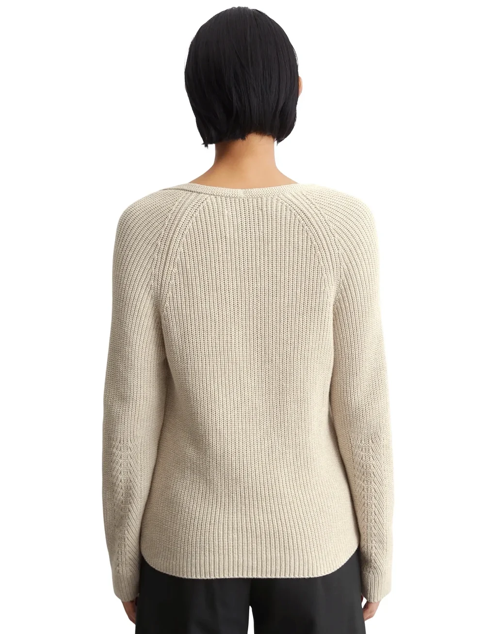 Marc O'Polo - PULLOVER LONG SLEEVE - stickade tröjor - sandy melange - 2