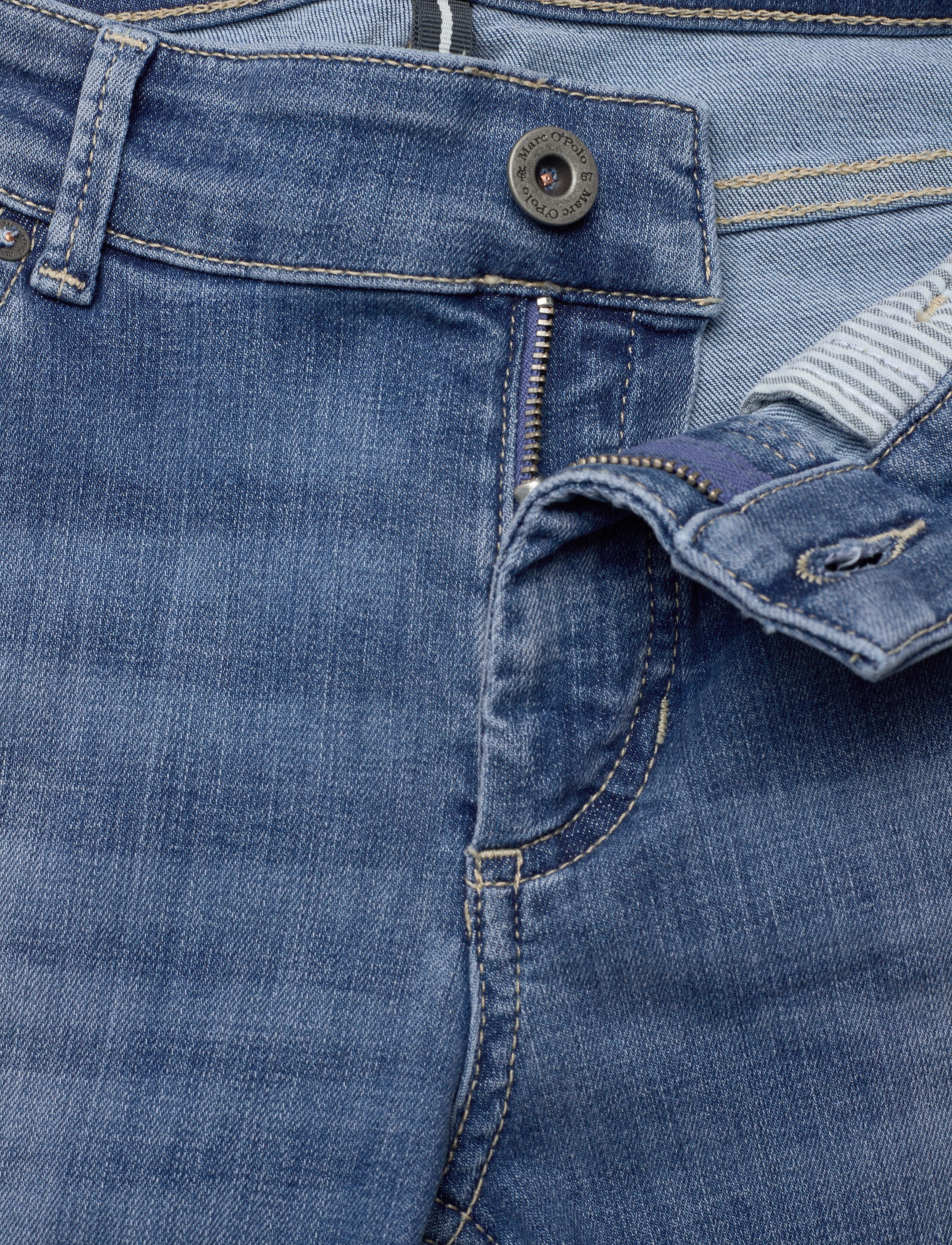 Marc O'Polo - DENIM TROUSERS - play with blue wash - 3