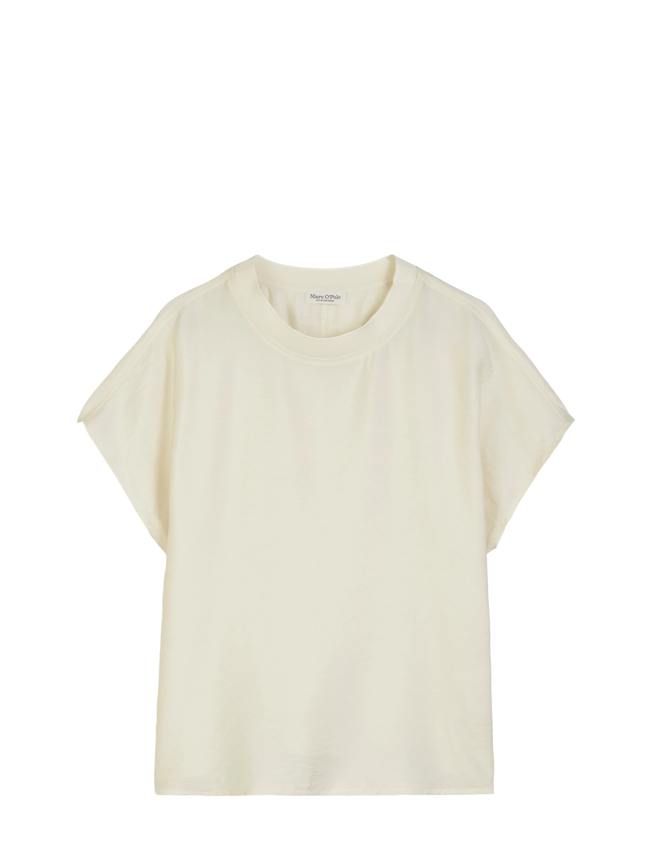Marc O'Polo SHIRTS/BLOUSES SHORT SLEEVE - Tøj - NATURAL COTTON / white