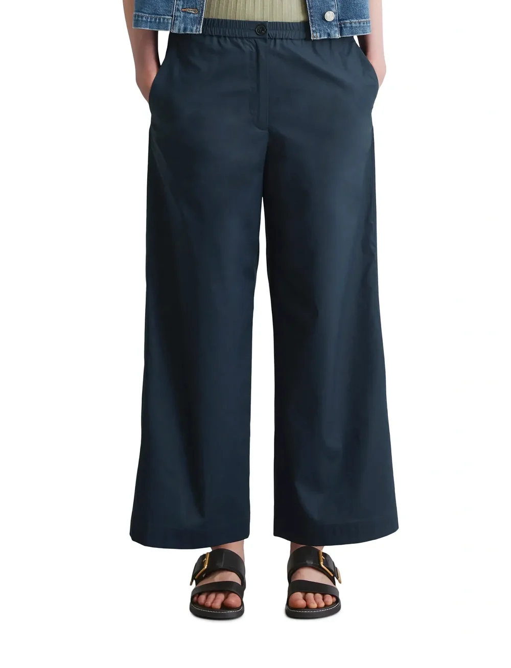 Marc O'Polo - WOVEN PANTS - vida byxor - deep blue sea - 0