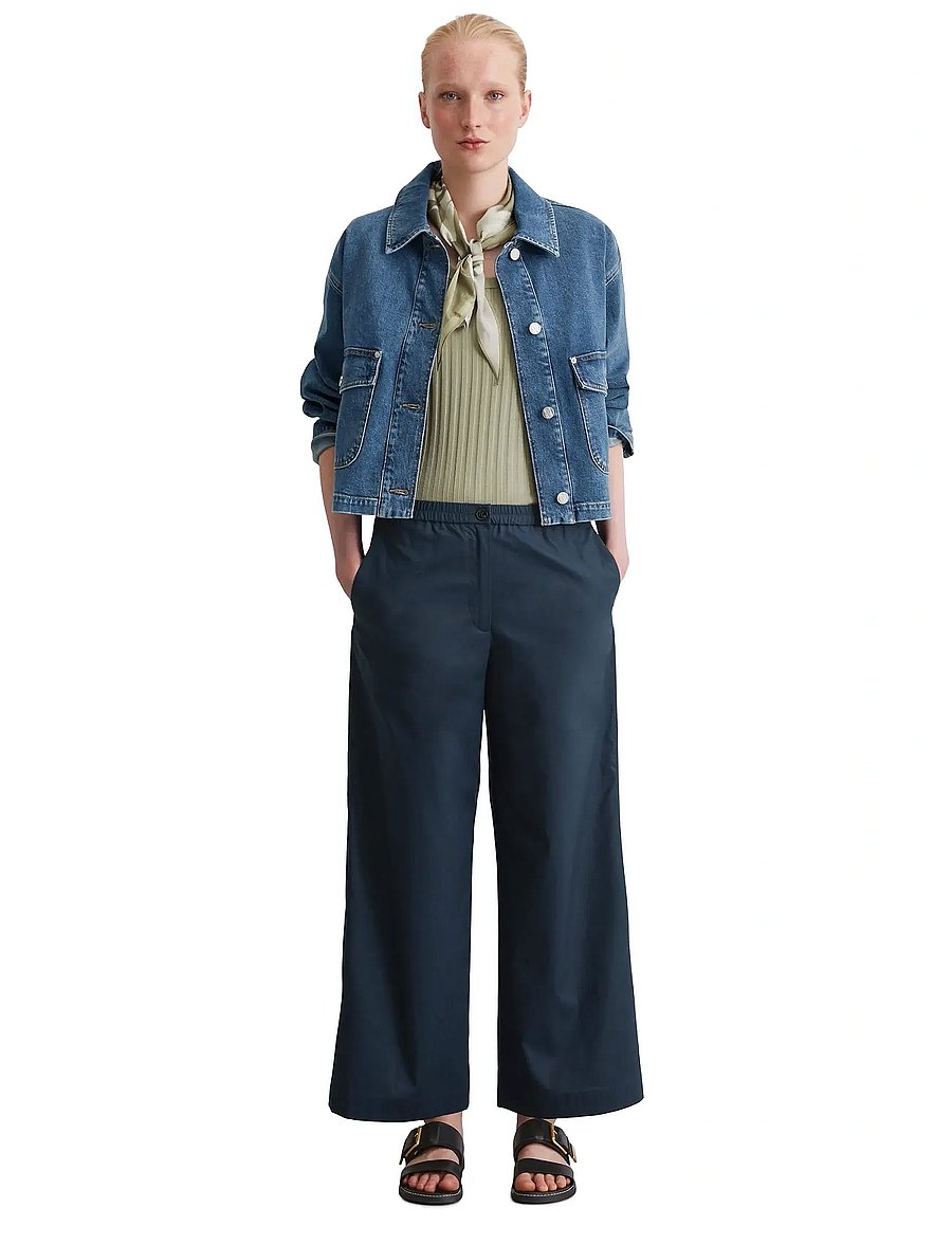 Marc O'Polo - WOVEN PANTS - vide bukser - deep blue sea - 5