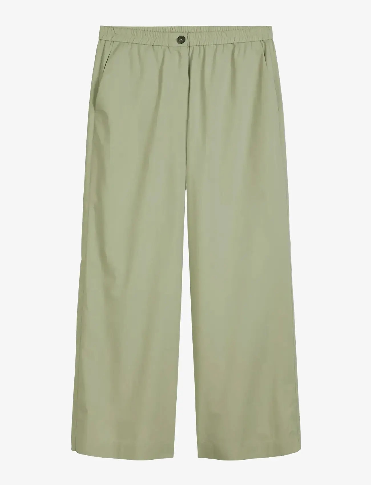Marc O'Polo - WOVEN PANTS - laia säärega püksid - smooth sage - 1
