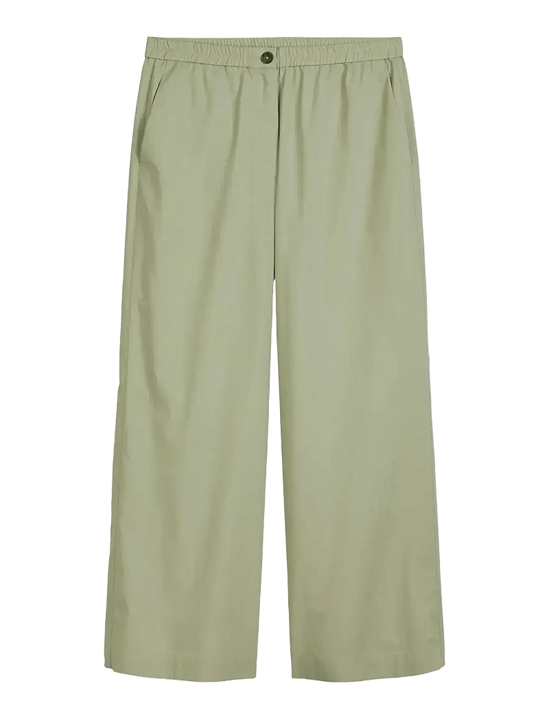 Marc O'Polo - WOVEN PANTS - laia säärega püksid - smooth sage - 1