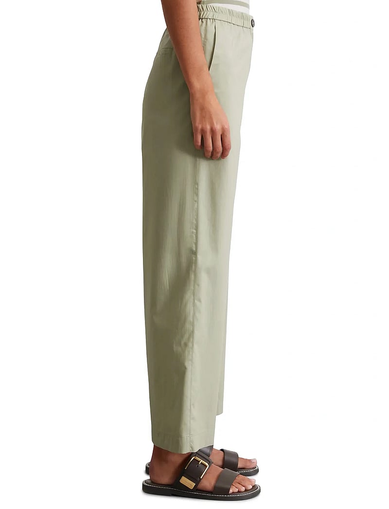 Marc O'Polo - WOVEN PANTS - laia säärega püksid - smooth sage - 4