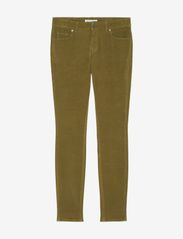 Marc O'Polo - WOVEN FIVE POCKETS - slim fit trousers - forest floor - 0
