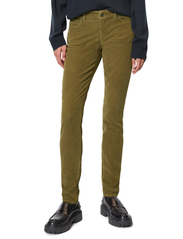Marc O'Polo - WOVEN FIVE POCKETS - slim fit trousers - forest floor - 1