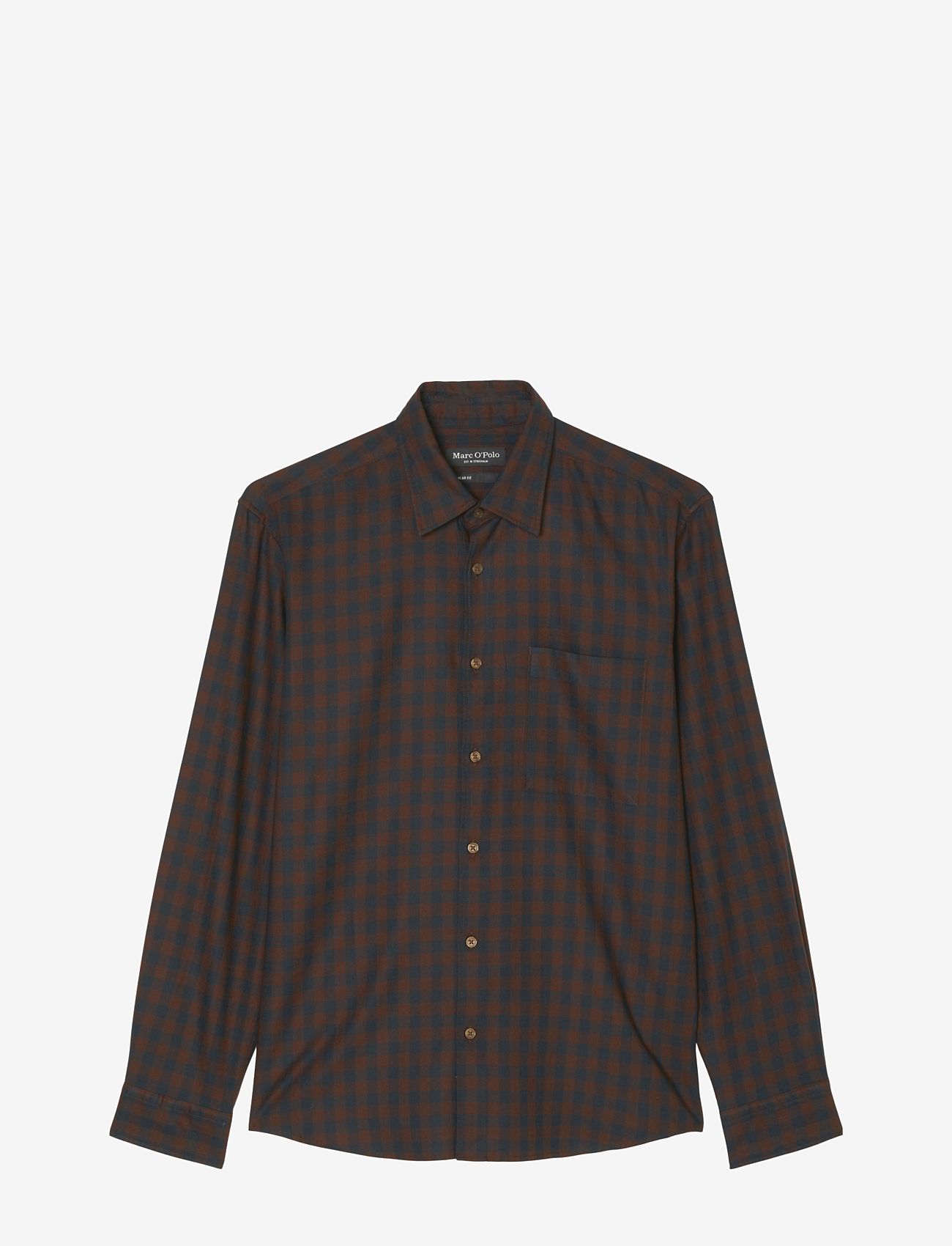 Marc O'Polo - SHIRTS/BLOUSES LONG SLEEVE - checkered shirts - multi/crimson brown - 0