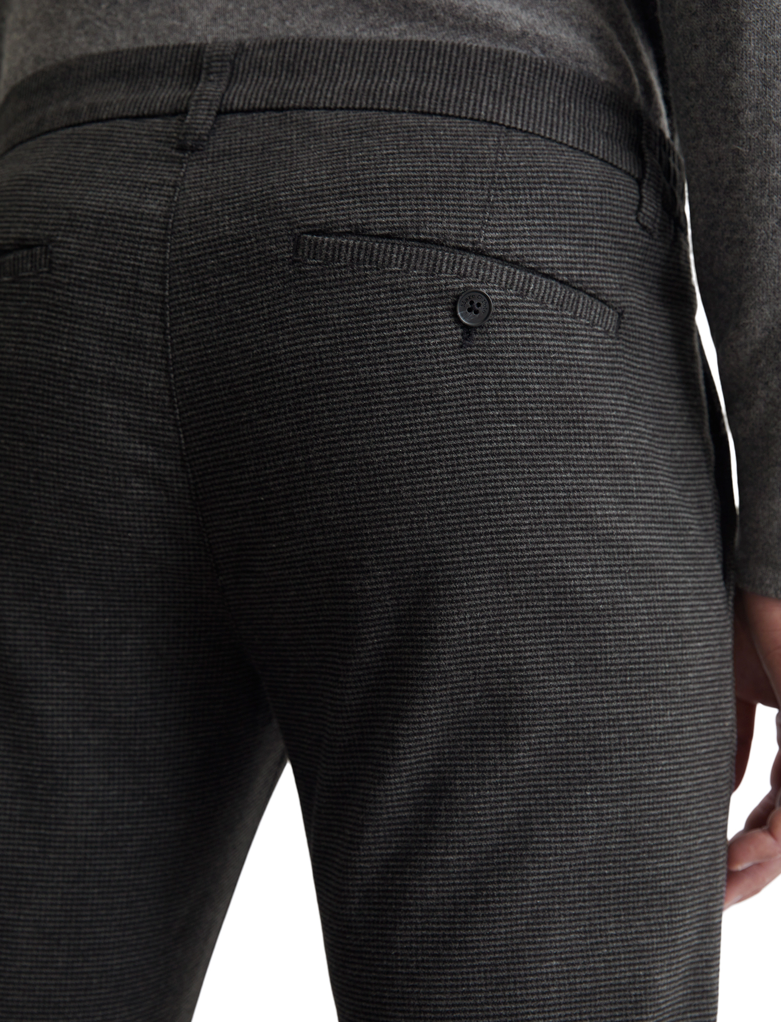 Marc O'Polo - WOVEN PANTS - multi/graphite grey melange - 3