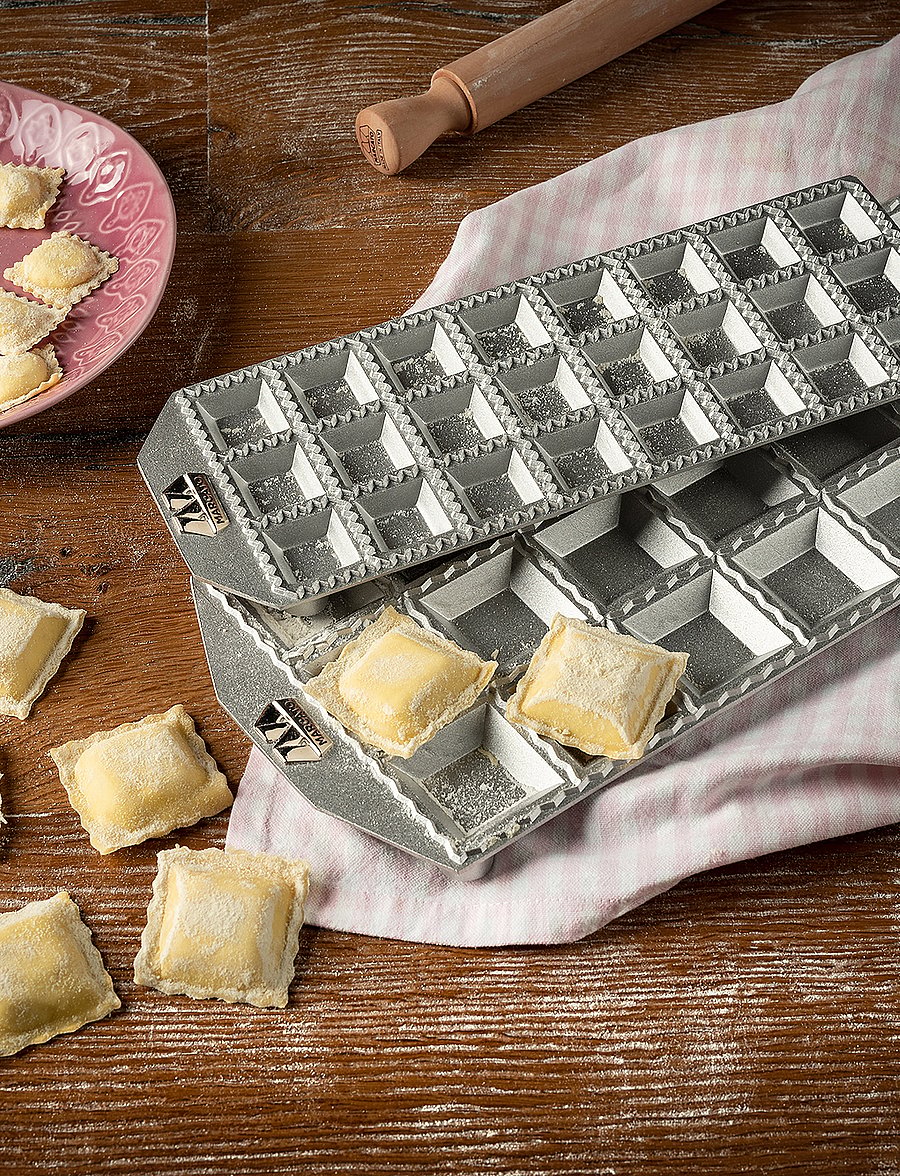 Marcato - Marcato ravioliplåt 24 stora kvadratiska ravioli - pastakombainid ja tarvikud - silver - 5