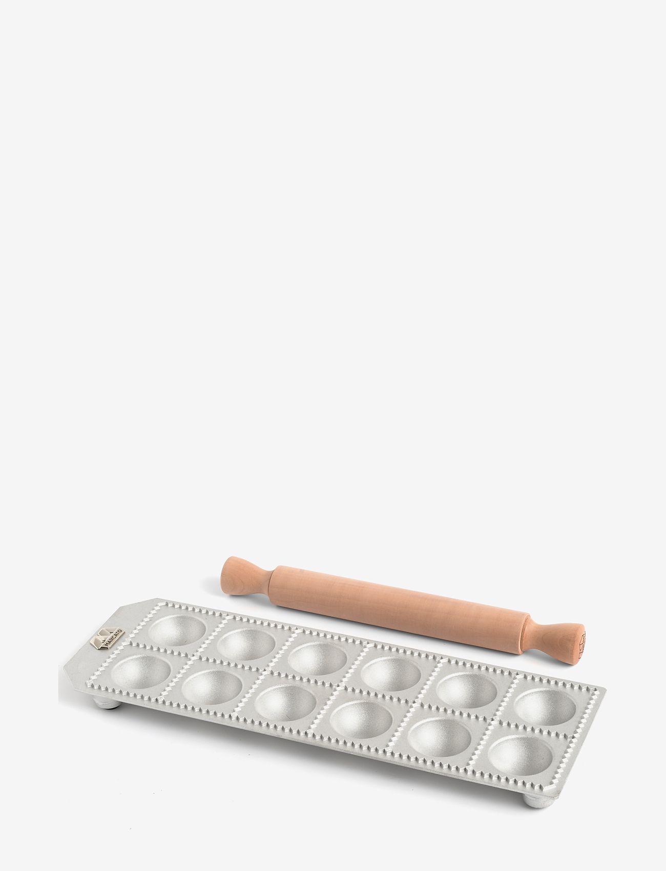 Marcato - Marcato ravioliplåt 12 stora runda ravioli Agnolotti - silver - 0