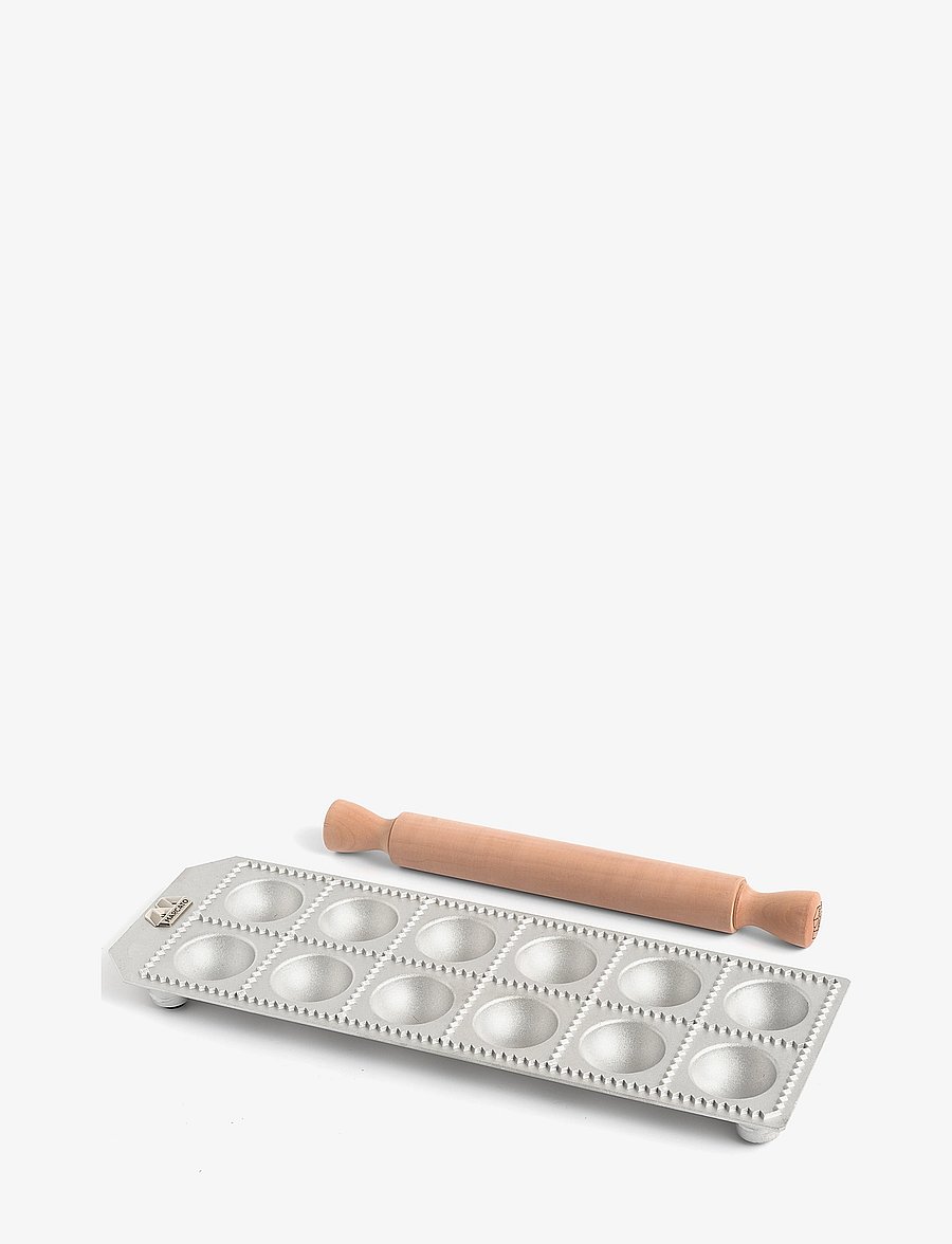 Marcato - Marcato ravioliplåt 12 stora runda ravioli Agnolotti - pastamasinad ja tarvikud - silver - 2