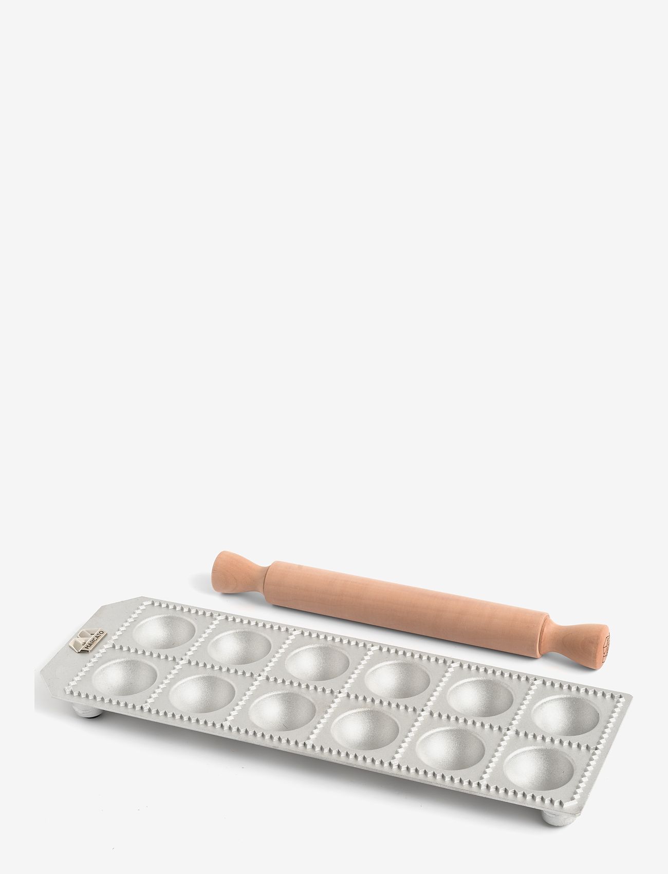 Marcato - Marcato ravioliplåt 12 stora runda ravioli Agnolotti - silver - 5