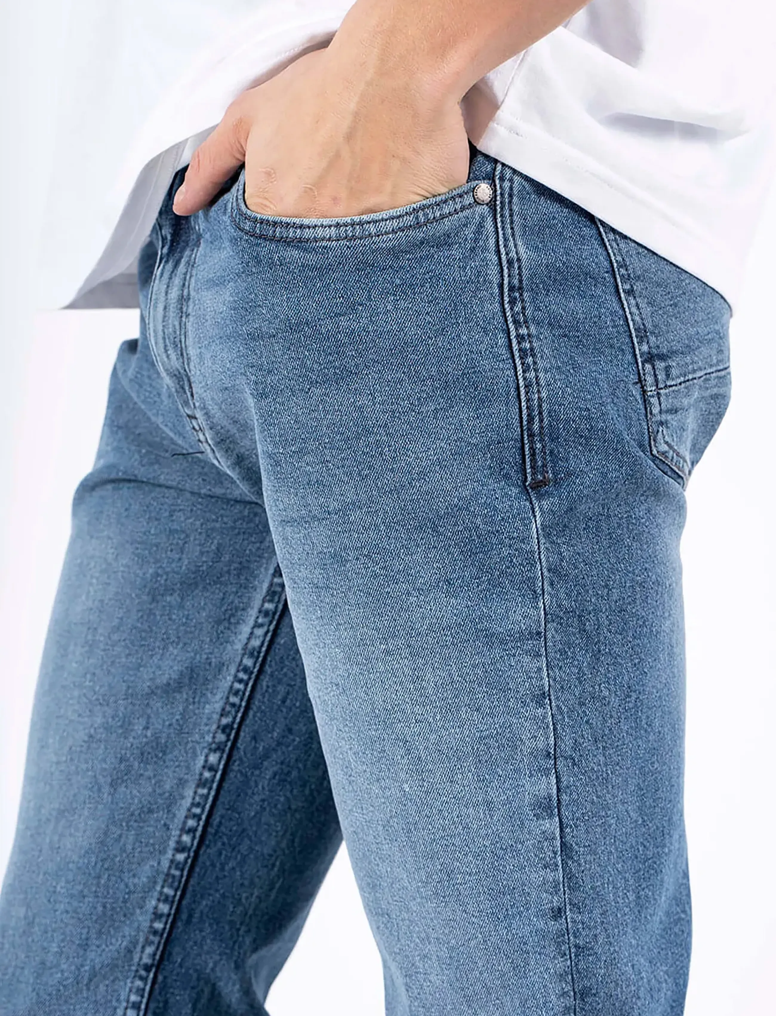 Marcus - Marcus Blaze 2177 - hosen & jeans - dry blue wash - 3