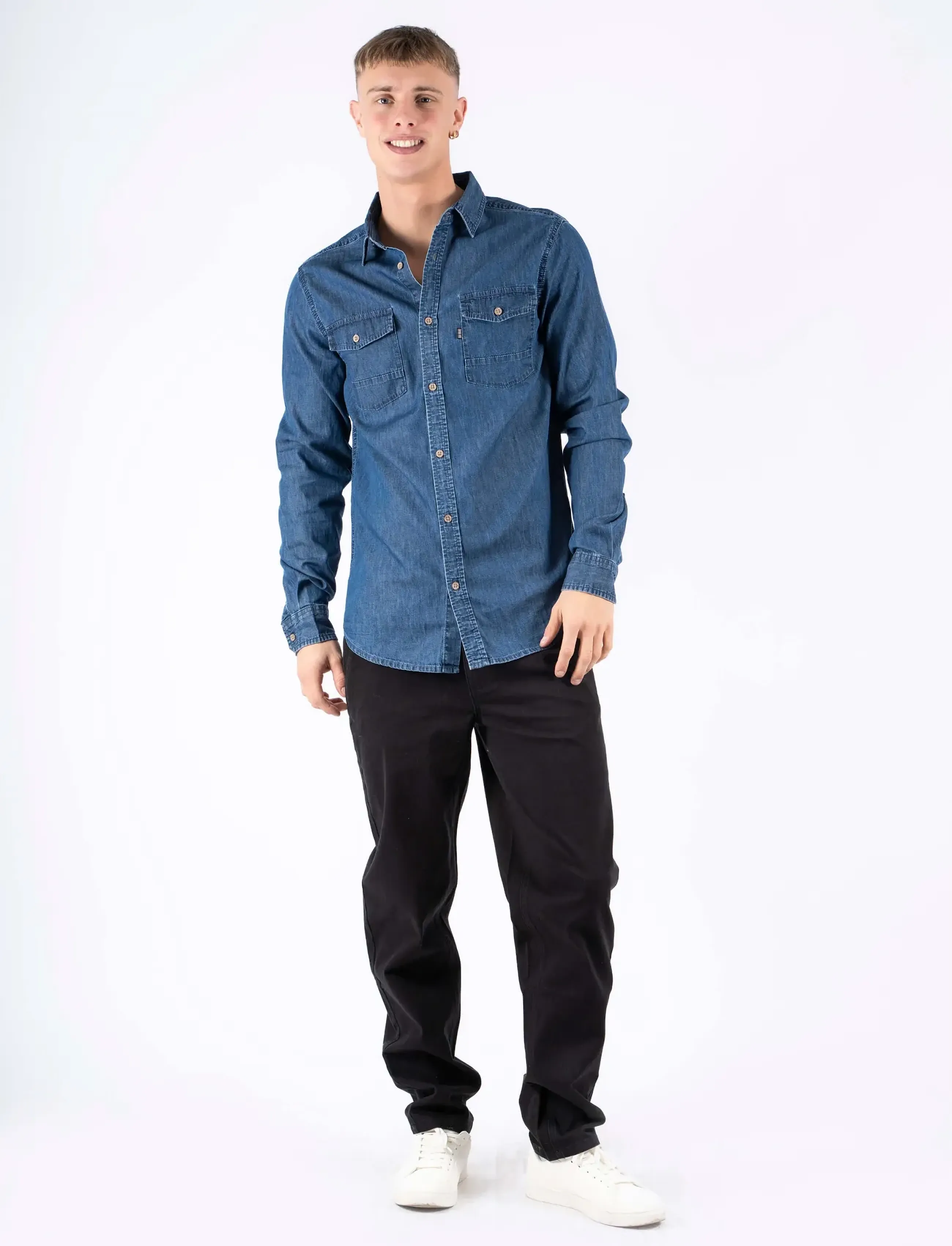Marcus - MAhugh LS NOOS - geburtstagsgeschenke - mid blue wash - 3