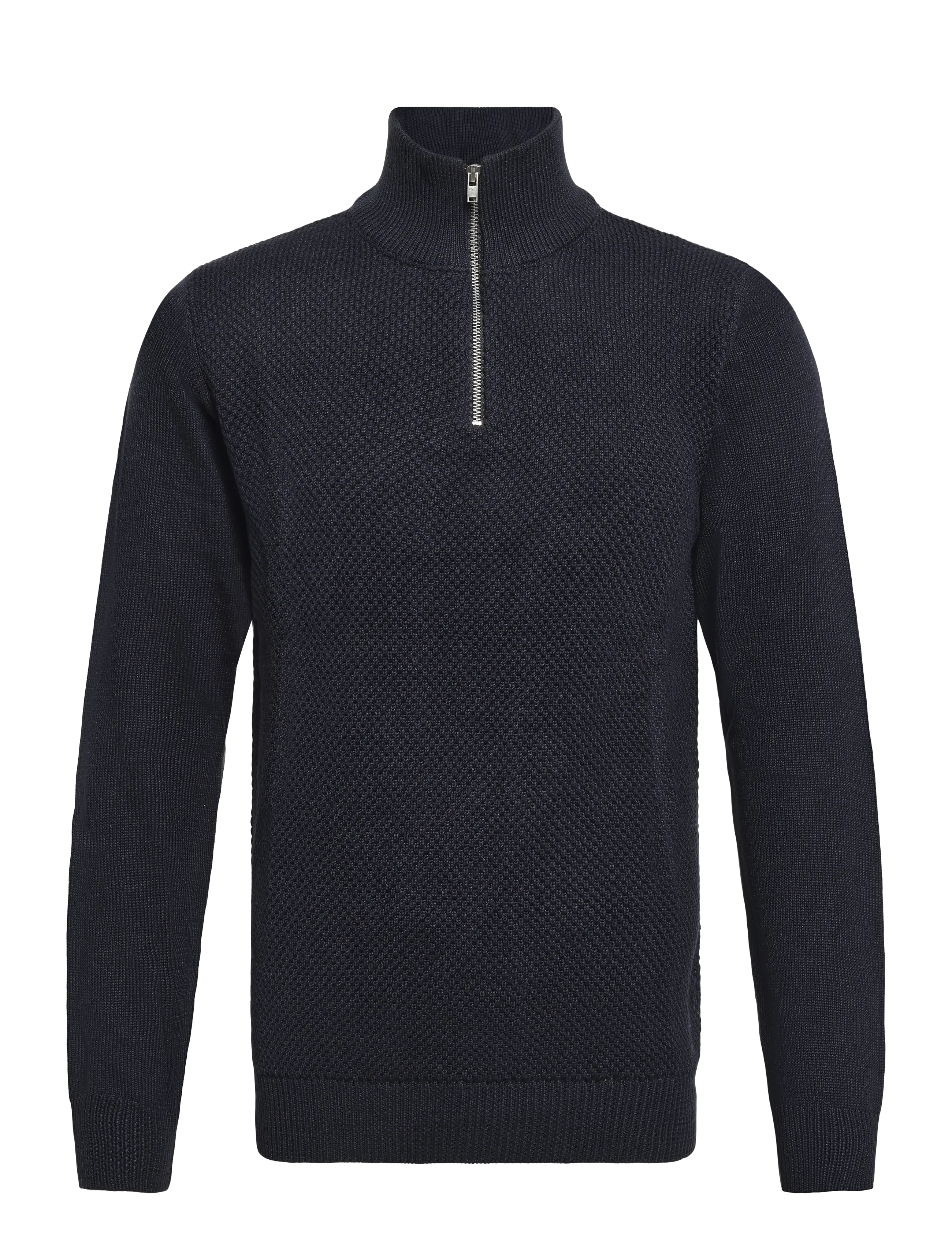 Marcus Hubble Half Zip knit - Stickat - NIGHT NAVY / navy